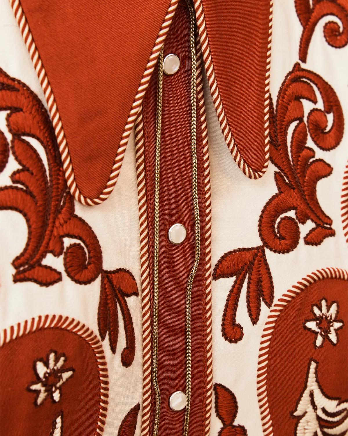 Duke Embroidered Button-Front Shirt - thumbnail 4