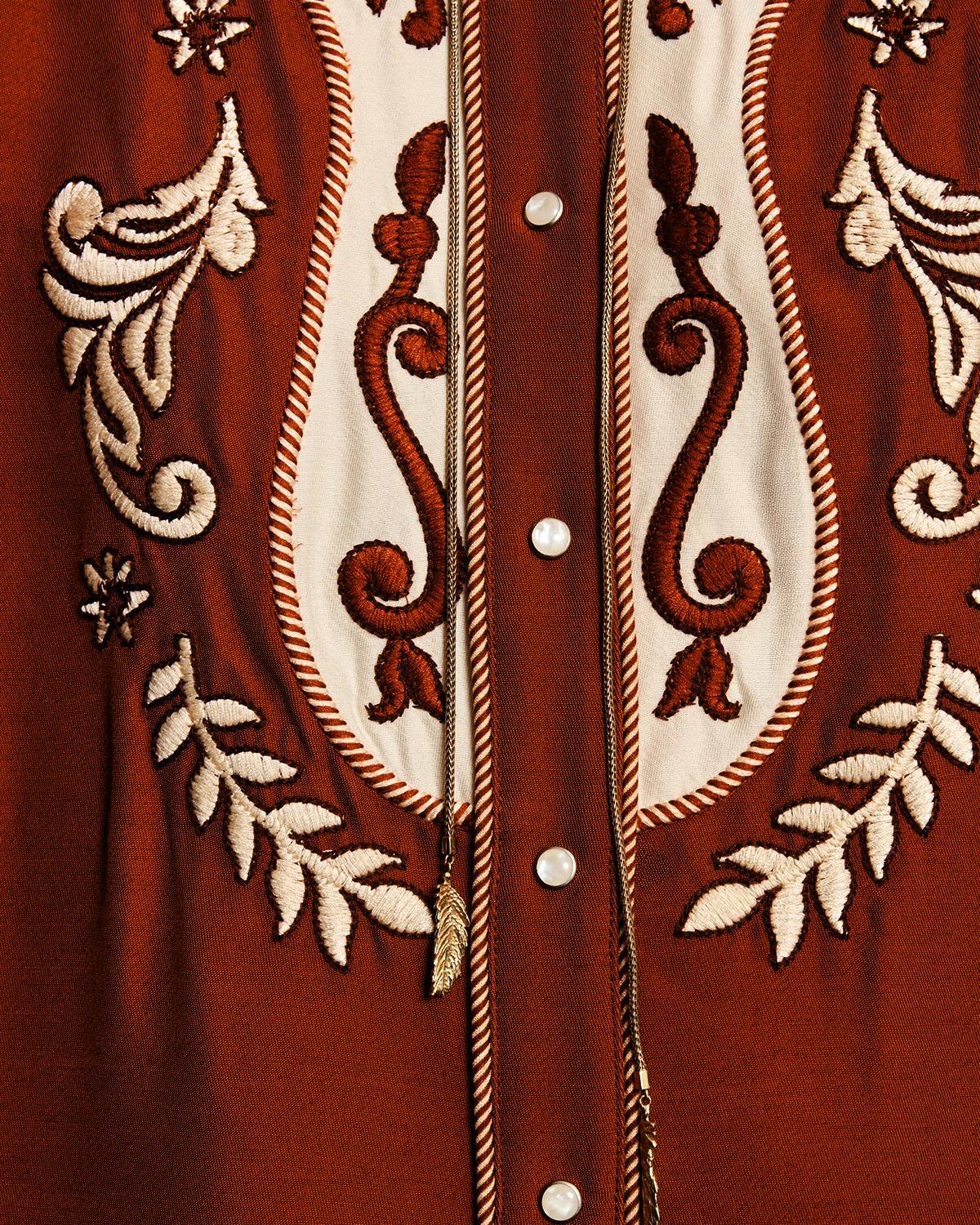 Duke Embroidered Maxi Shirtdress - thumbnail 4