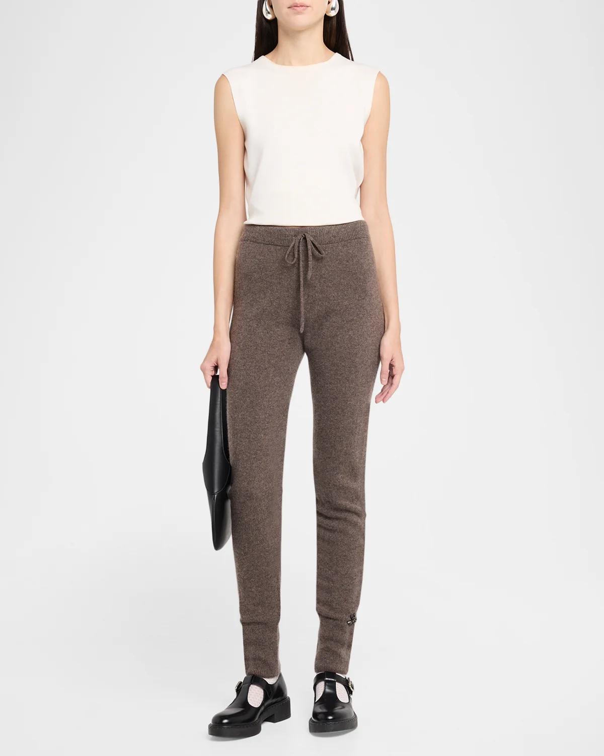 Cashmere Rib Skinny-Leg Joggers - thumbnail 2