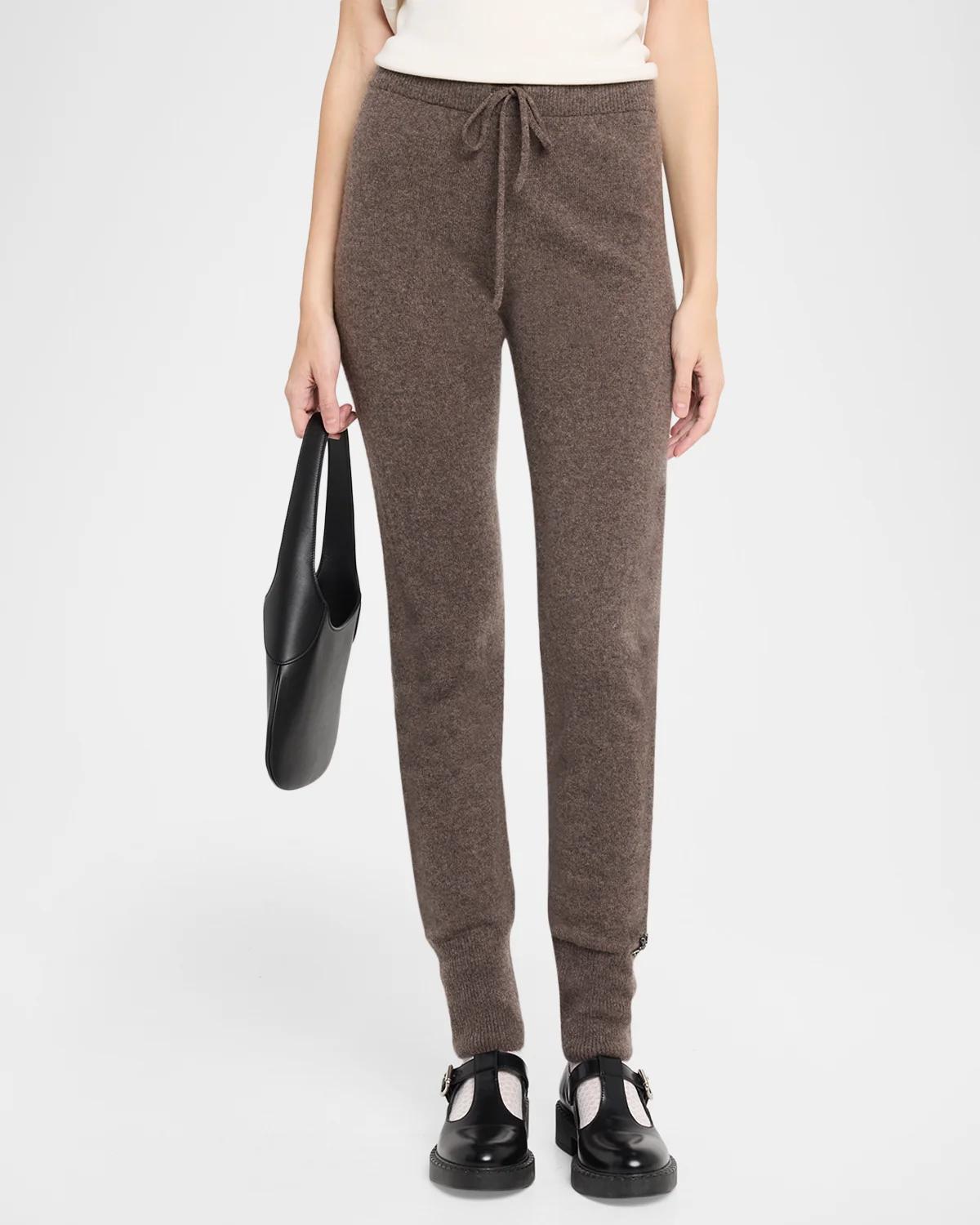 Cashmere Rib Skinny-Leg Joggers - thumbnail 4