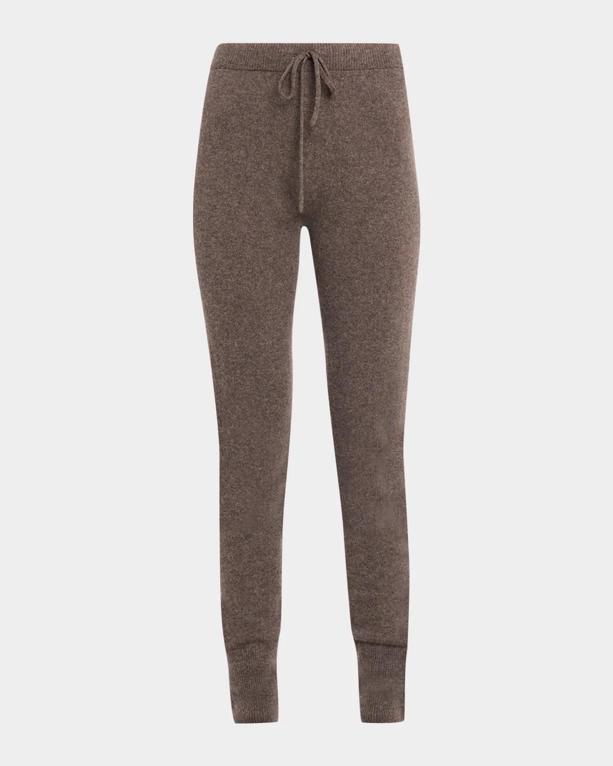 Cashmere Rib Skinny-Leg Joggers