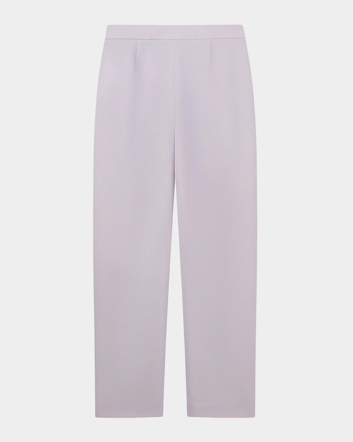 Pleated Tapered Pique Trousers - thumbnail 3