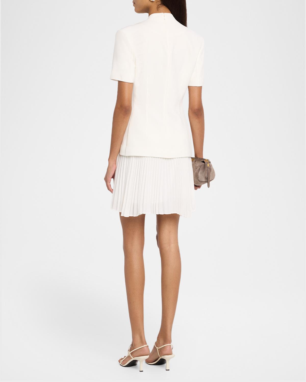 Leah Pleated Mini Dress - thumbnail 3