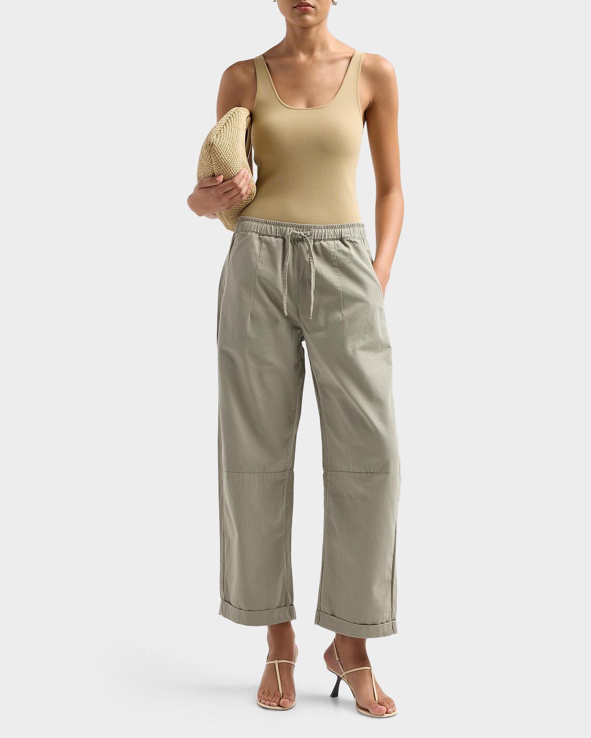 Mara Cotton Sateen Wide-Leg Pants - thumbnail 7