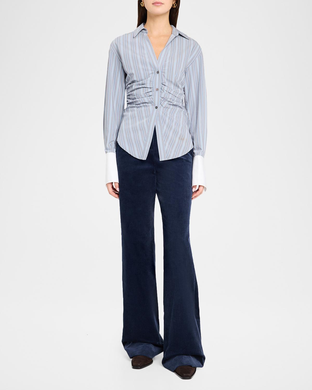 Devra Striped Button-Front Shirt - thumbnail 2