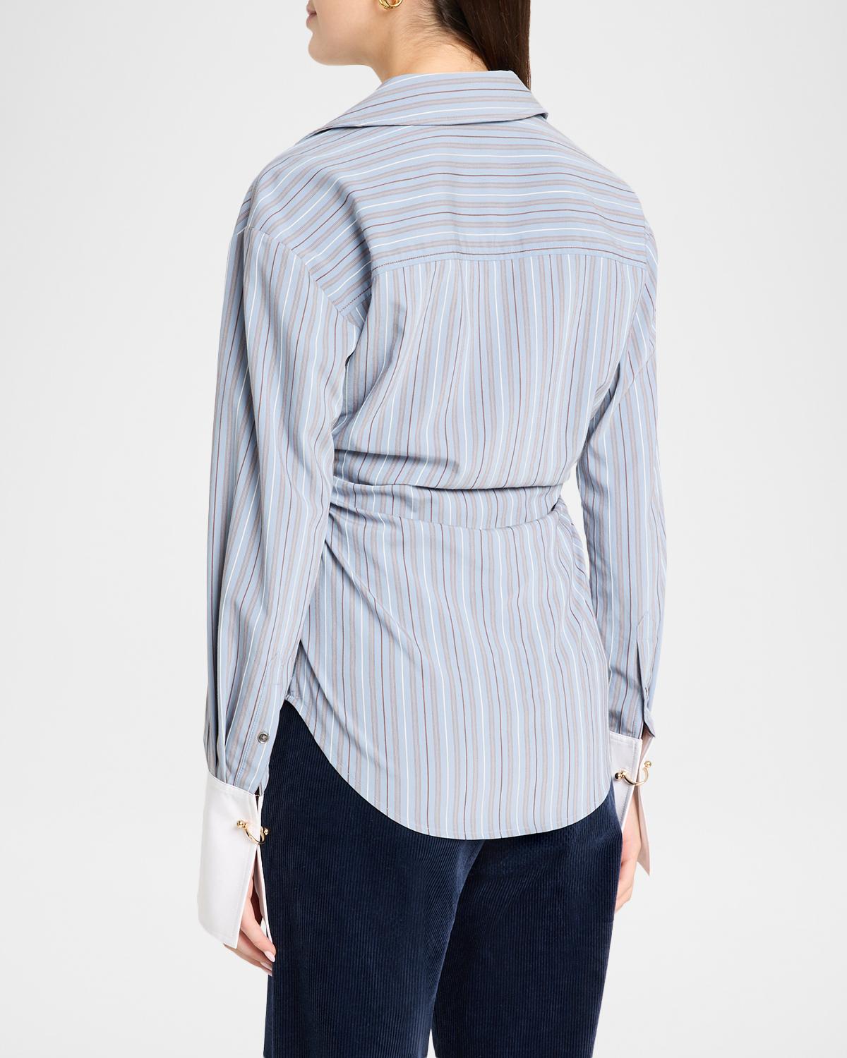 Devra Striped Button-Front Shirt - thumbnail 3