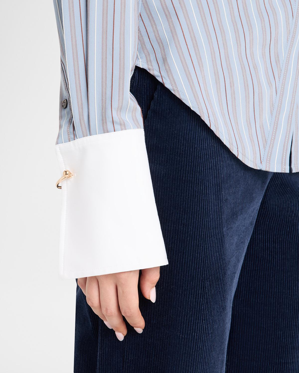 Devra Striped Button-Front Shirt - thumbnail 5