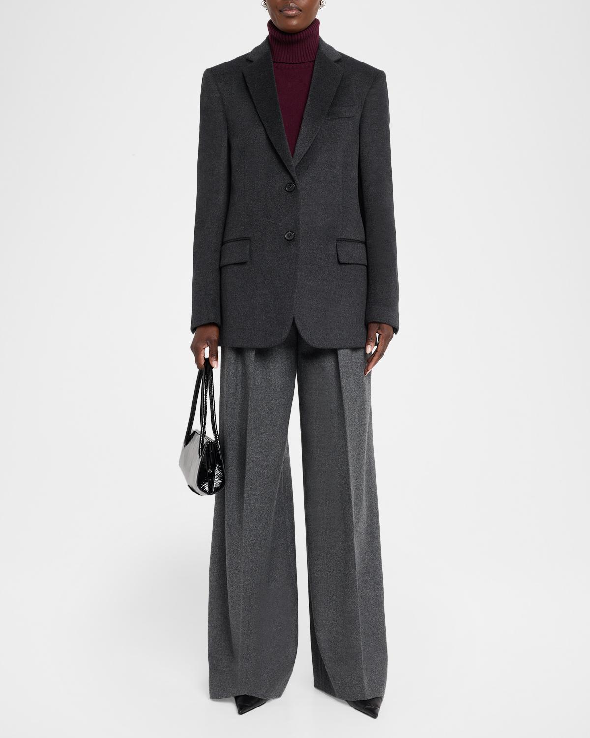 Nico Brushed Cashmere Single-Breasted Tailored Jacket - thumbnail 2