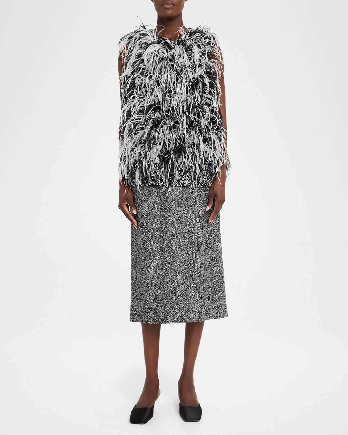 Melange Midi Trouser Skirt - thumbnail 2