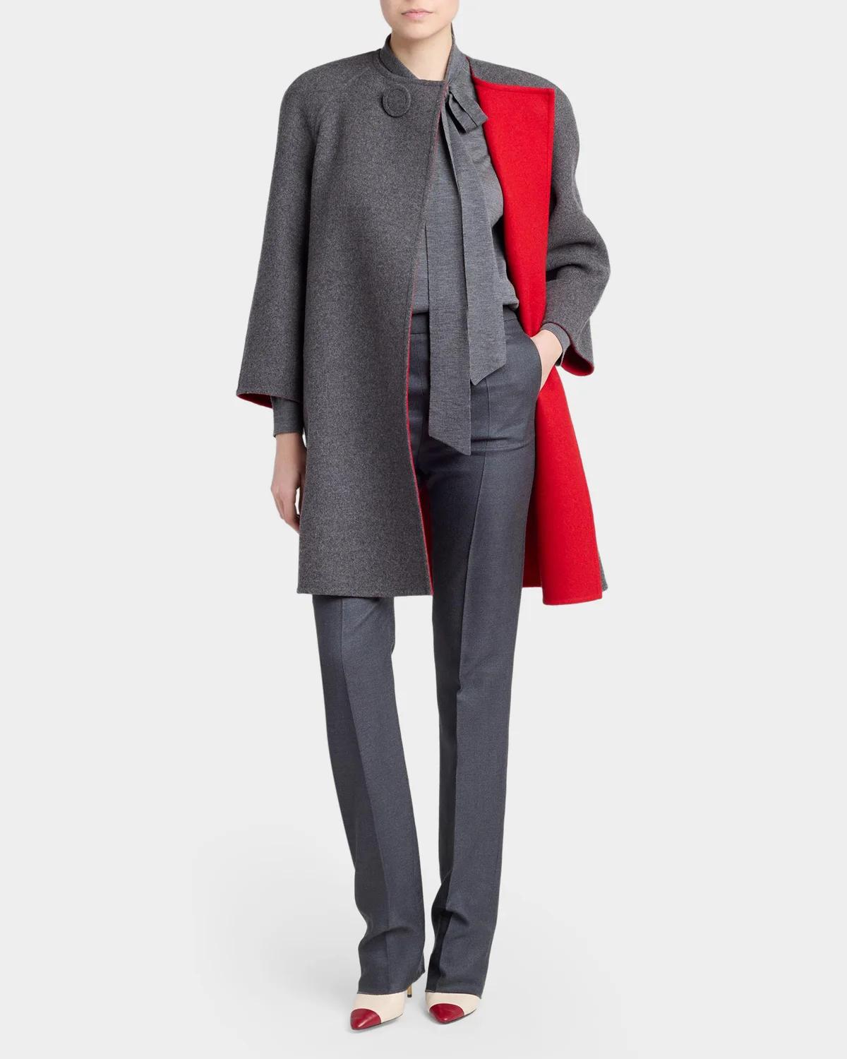 Belted Wool-Cashmere Wrap Coat - thumbnail 2