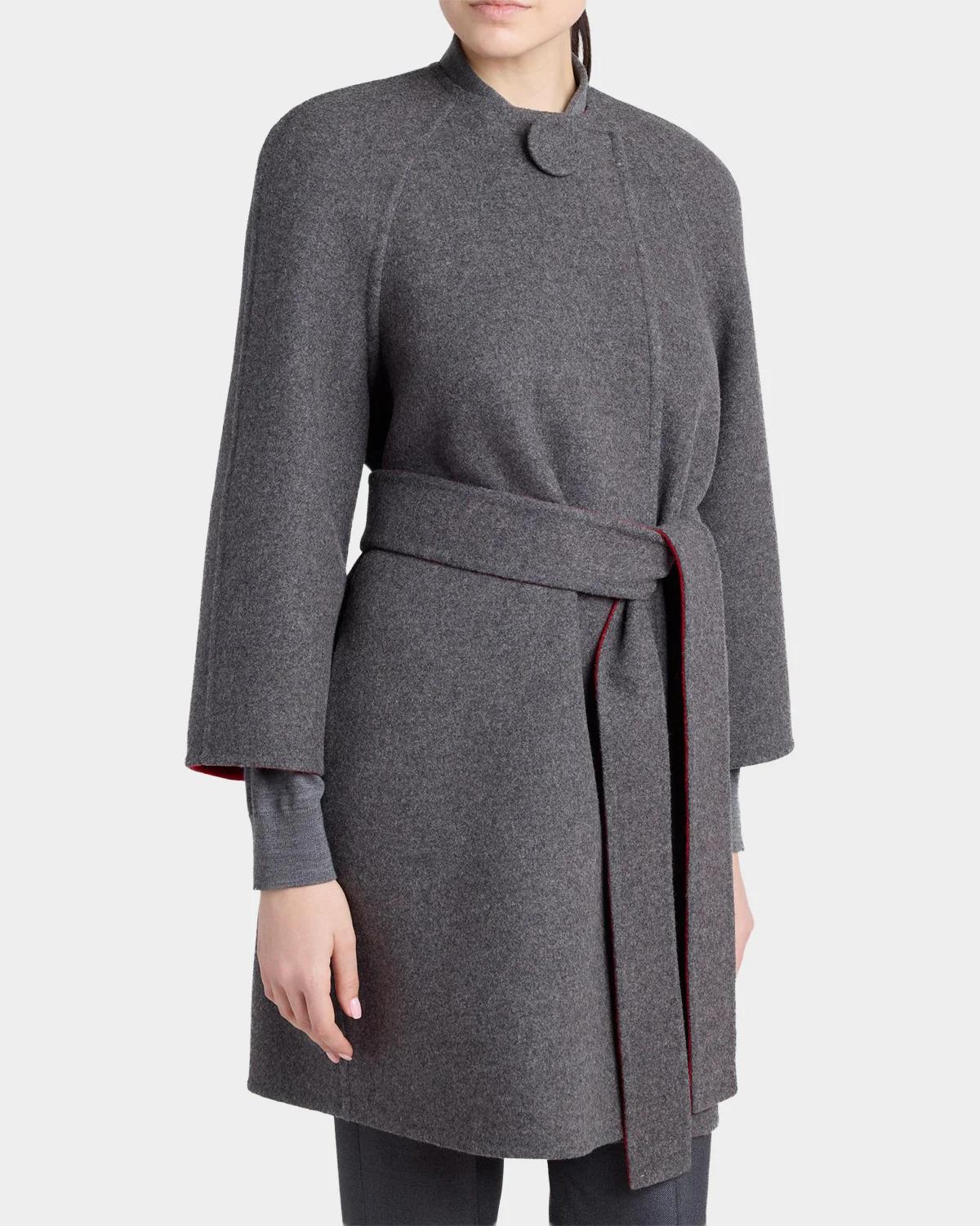 Belted Wool-Cashmere Wrap Coat - thumbnail 4