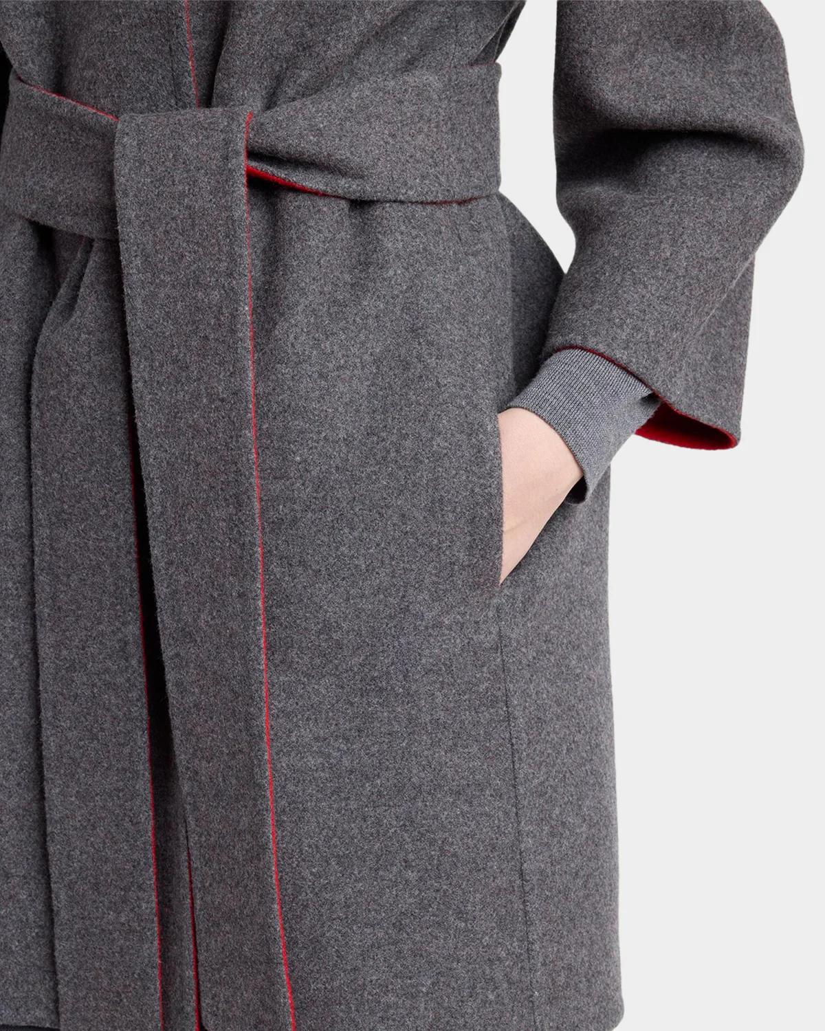 Belted Wool-Cashmere Wrap Coat - thumbnail 5