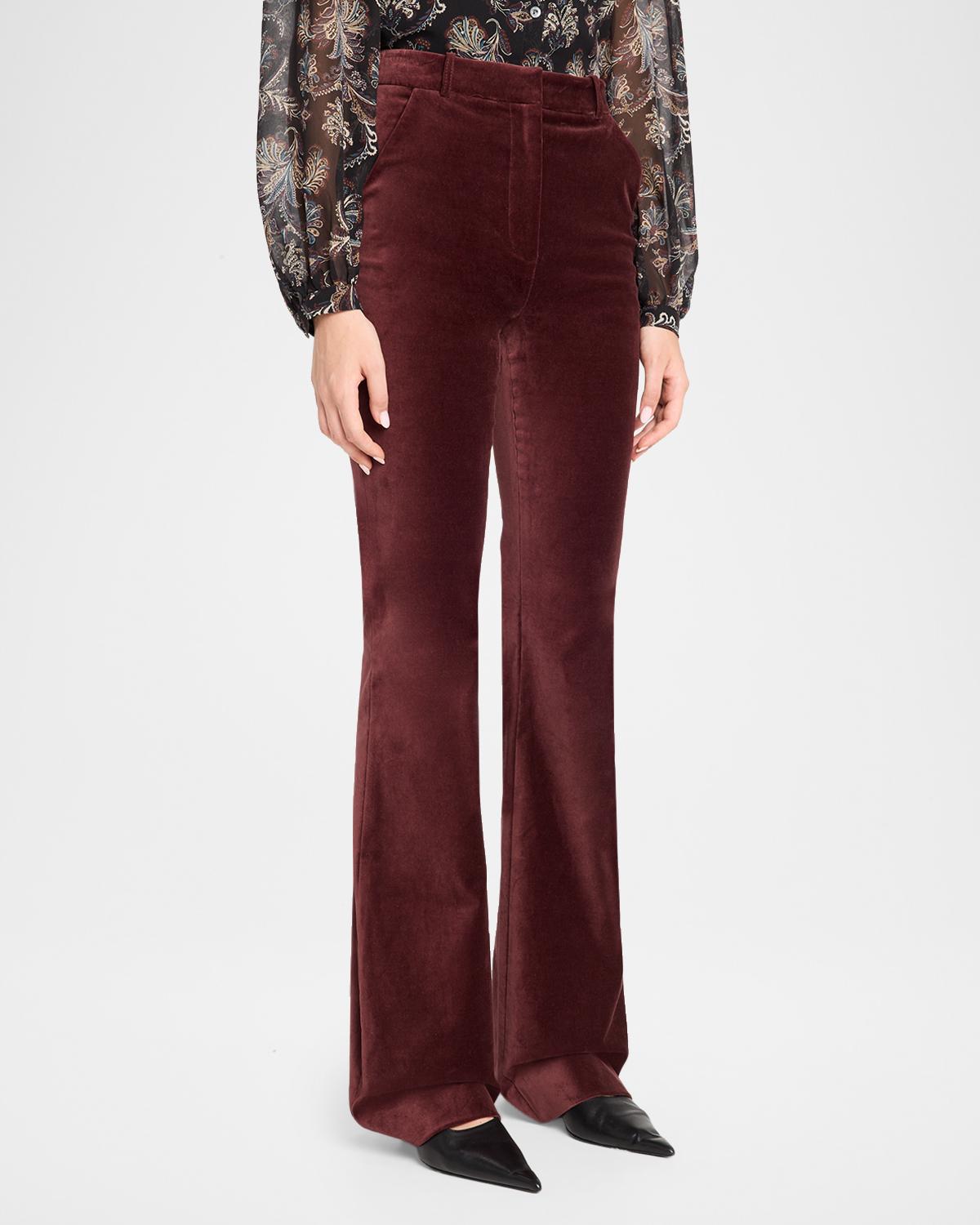 Gracie Velvet High-Rise Flare Pants - thumbnail 4
