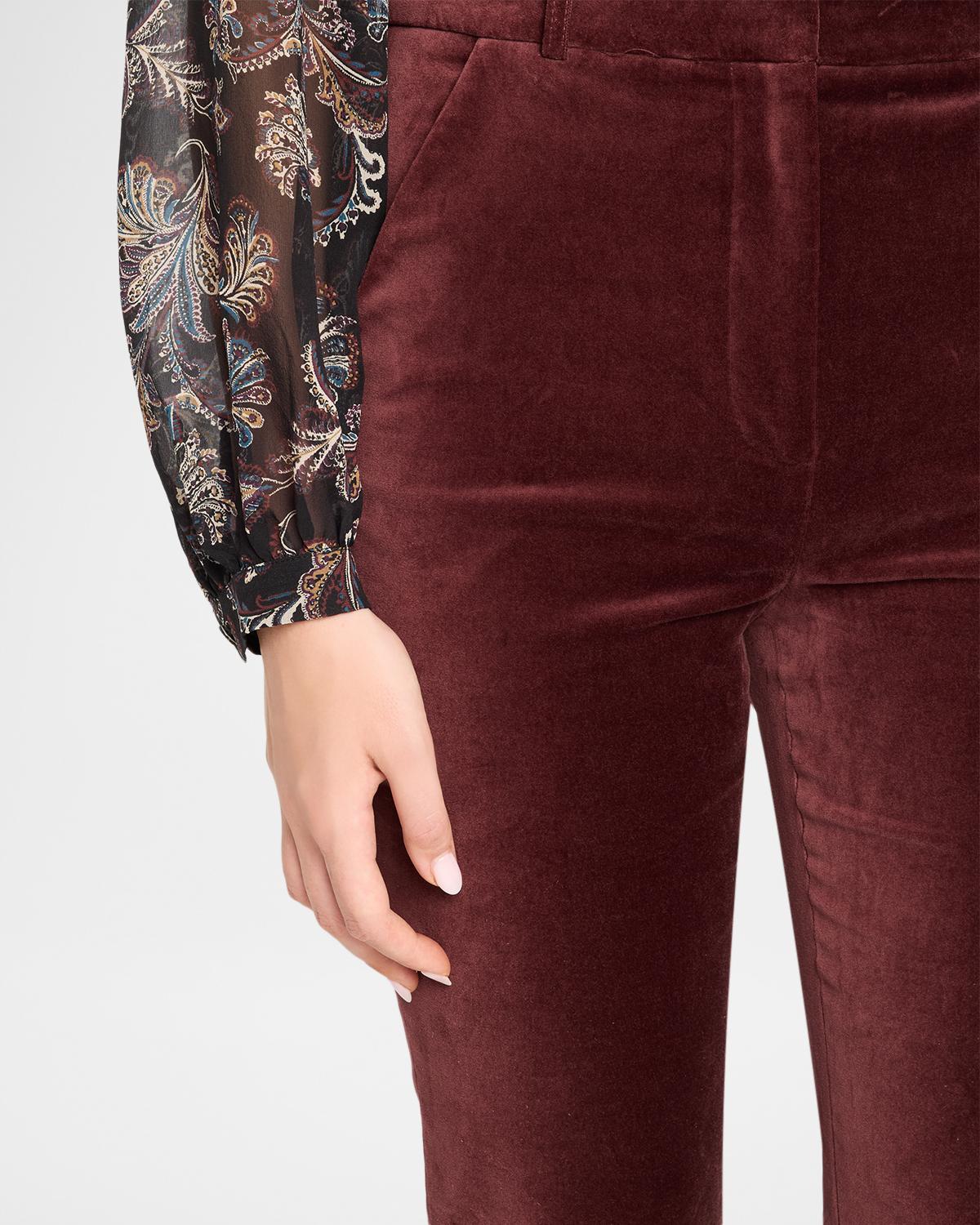 Gracie Velvet High-Rise Flare Pants - thumbnail 5