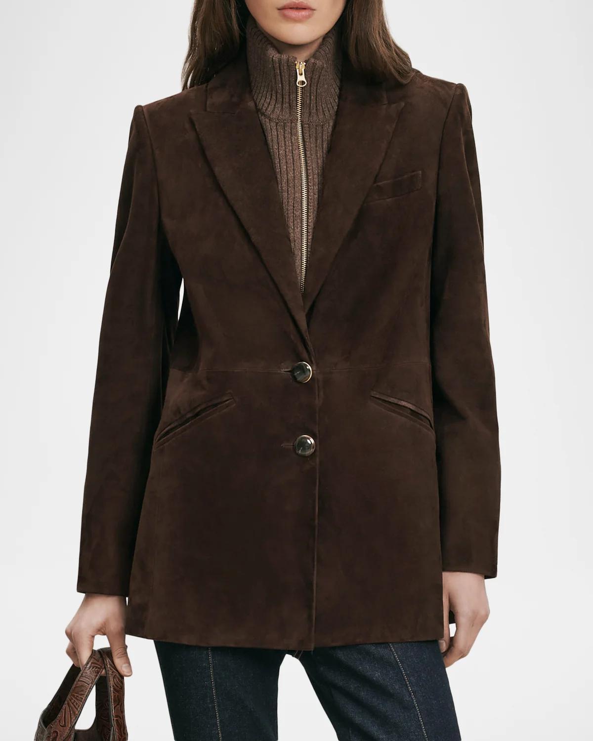 Maci Suede Dickey Jacket - thumbnail 4