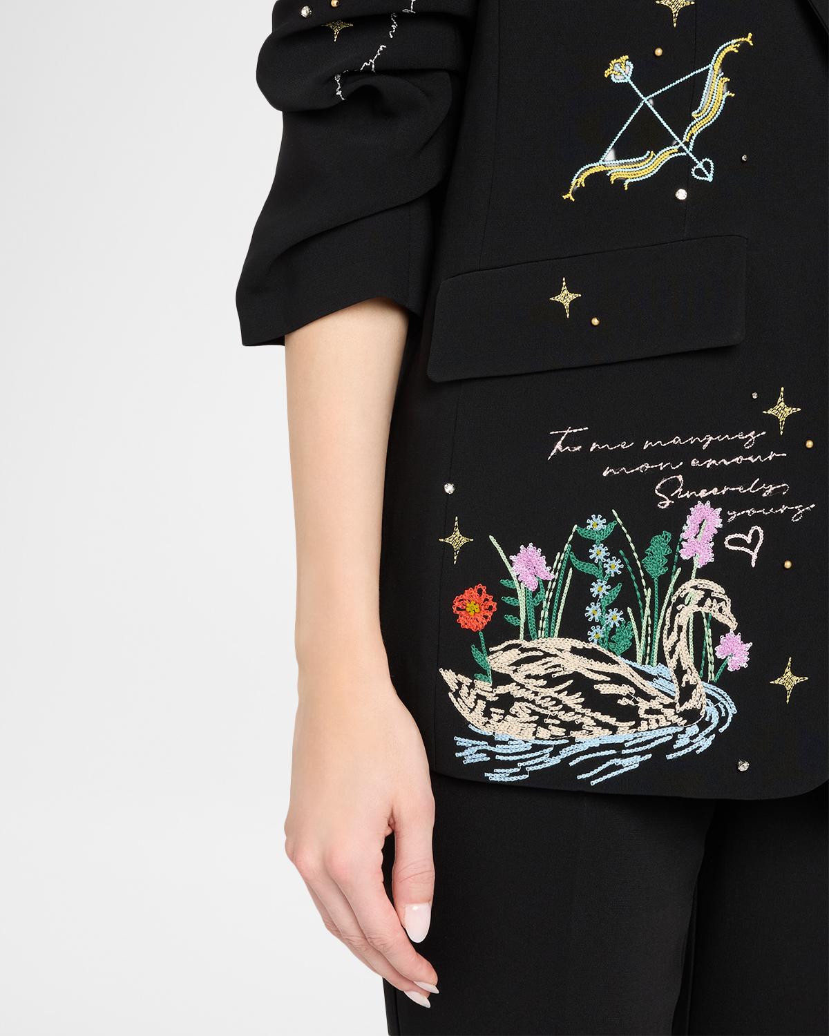 Kelsa Starry Scribbles Blazer - thumbnail 5