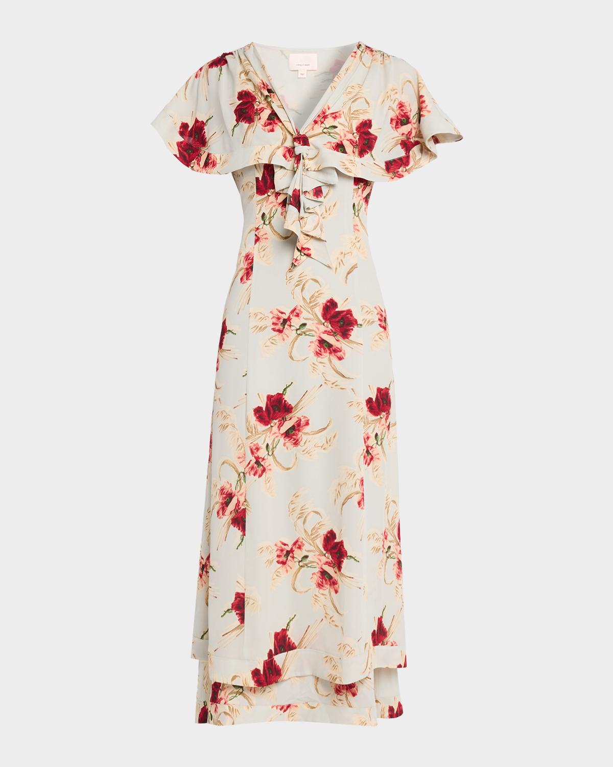 Anthony Wilted Poppy Maxi Dress