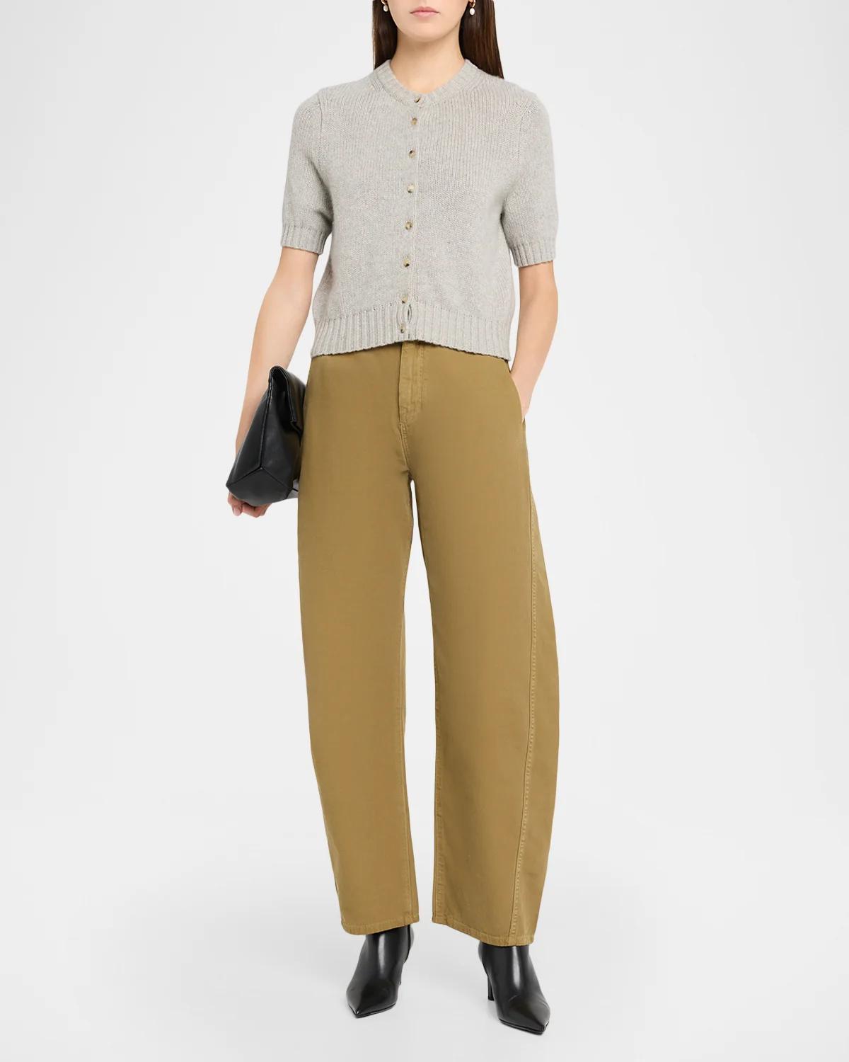 Vito Cotton Barrel-Leg Pants - thumbnail 2
