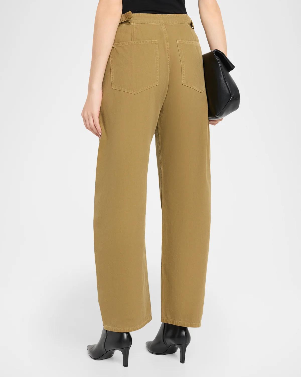 Vito Cotton Barrel-Leg Pants - thumbnail 3