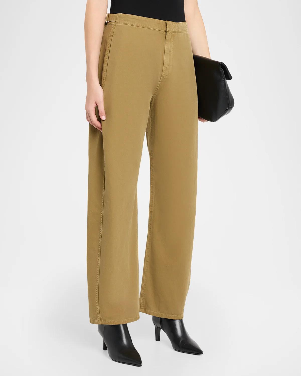 Vito Cotton Barrel-Leg Pants - thumbnail 4