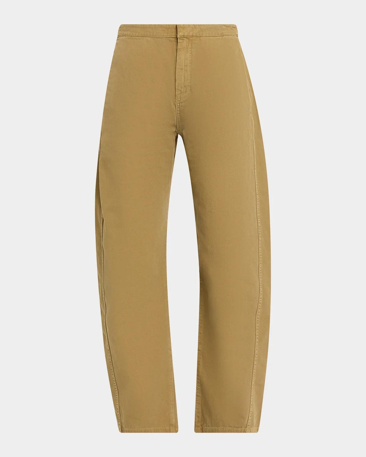 Vito Cotton Barrel-Leg Pants