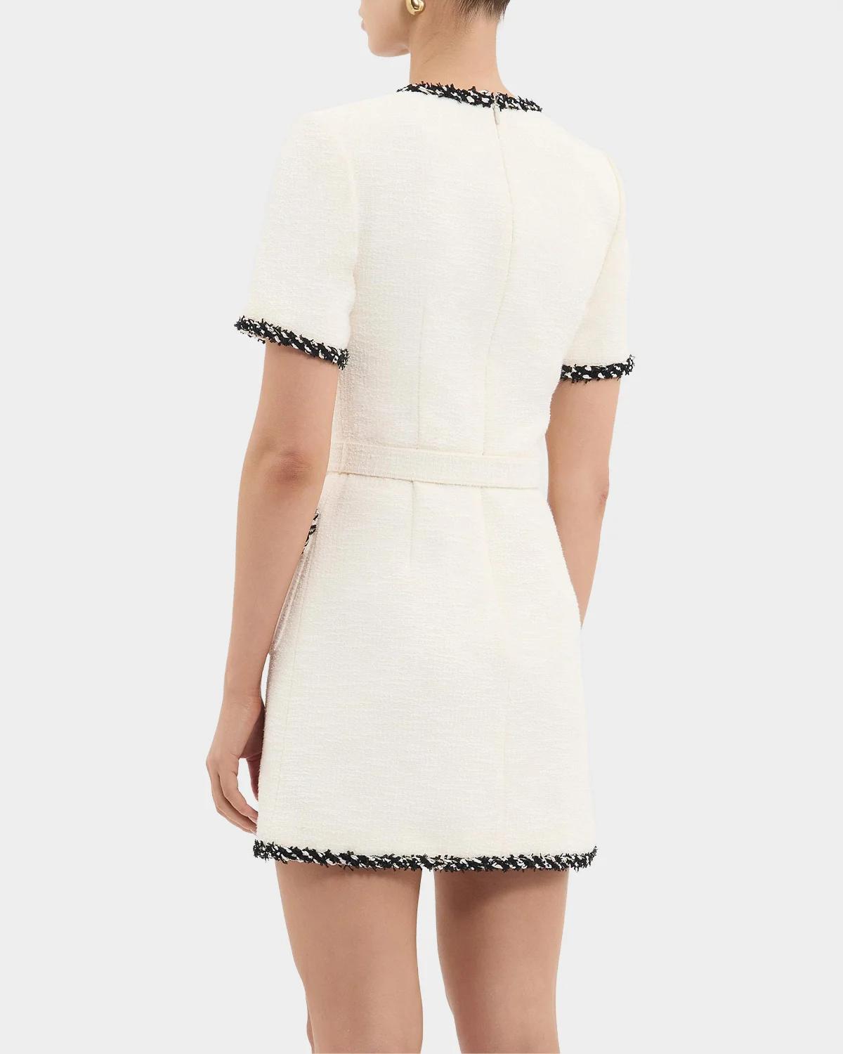 Jacquie Contrast-Trim Tweed Mini Dress - thumbnail 2