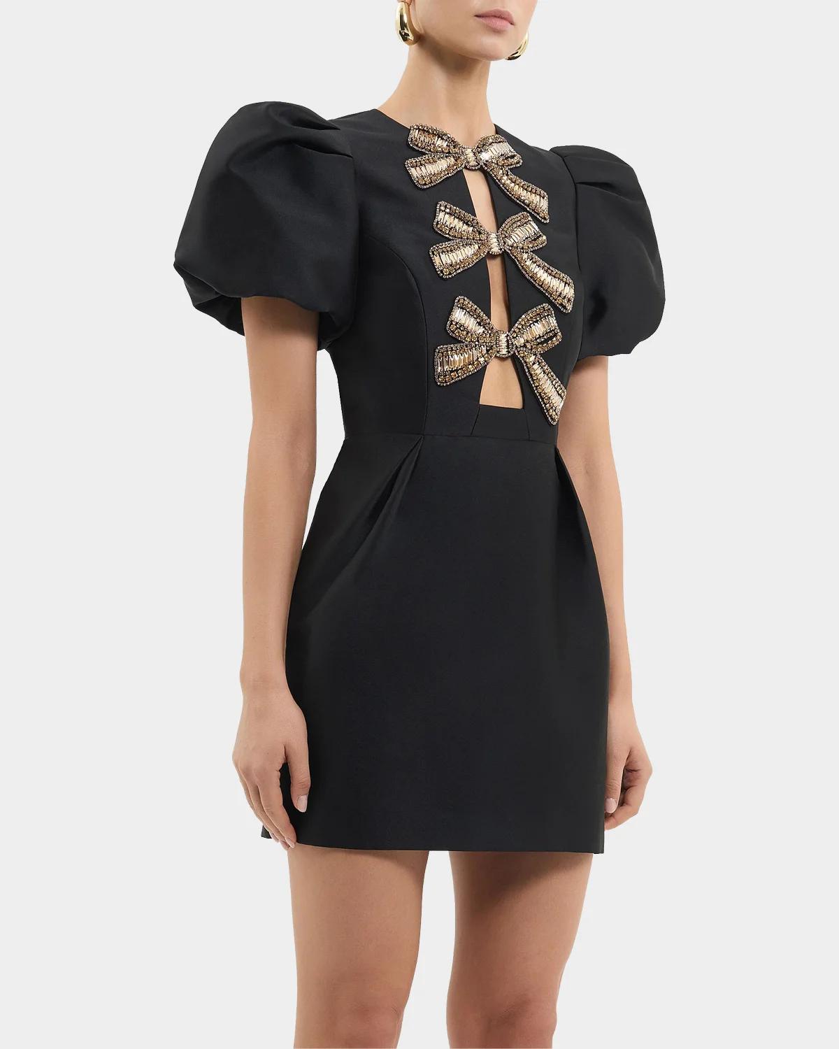 Venus Cutout Bow-Embellished Mini Dress - thumbnail 5