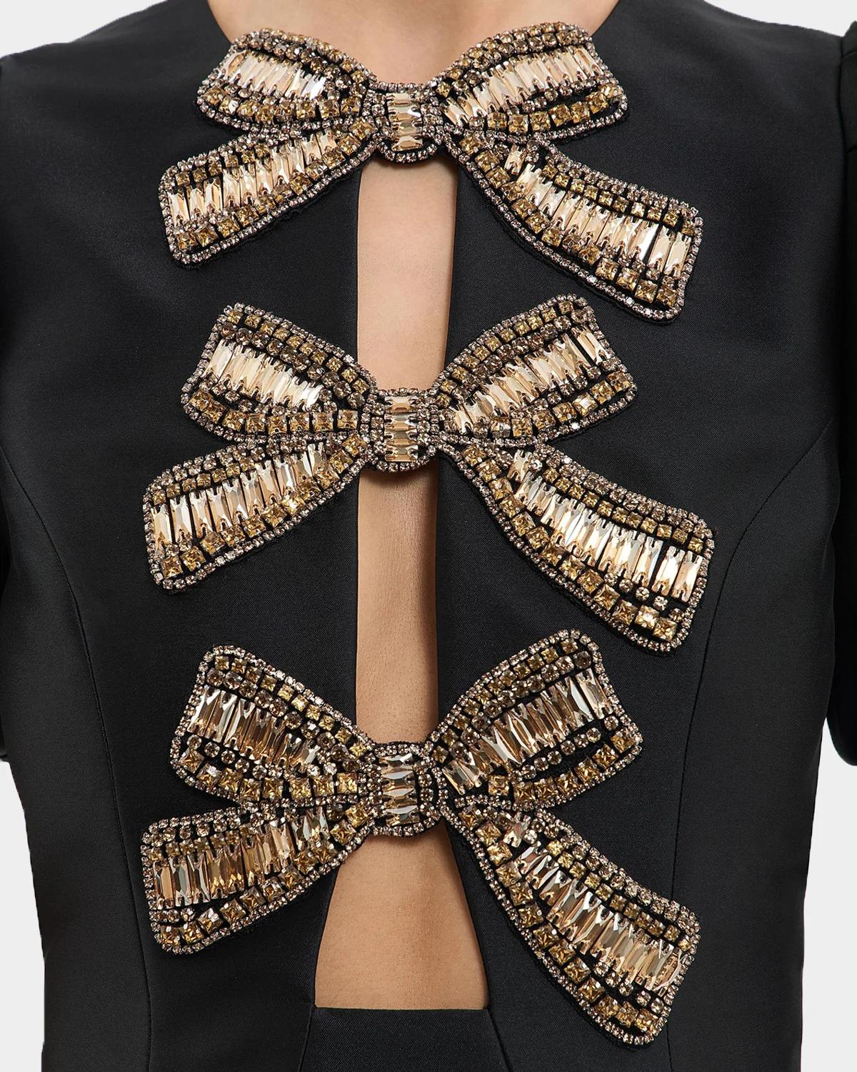 Venus Cutout Bow-Embellished Mini Dress - thumbnail 2