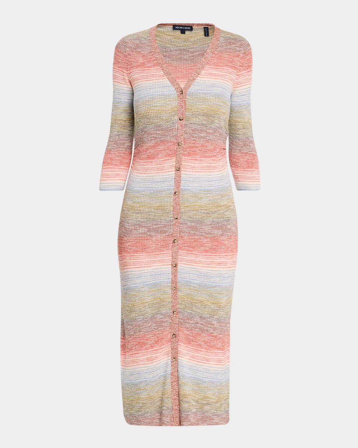 Tavielle Ribbed Knit Midi Dress
