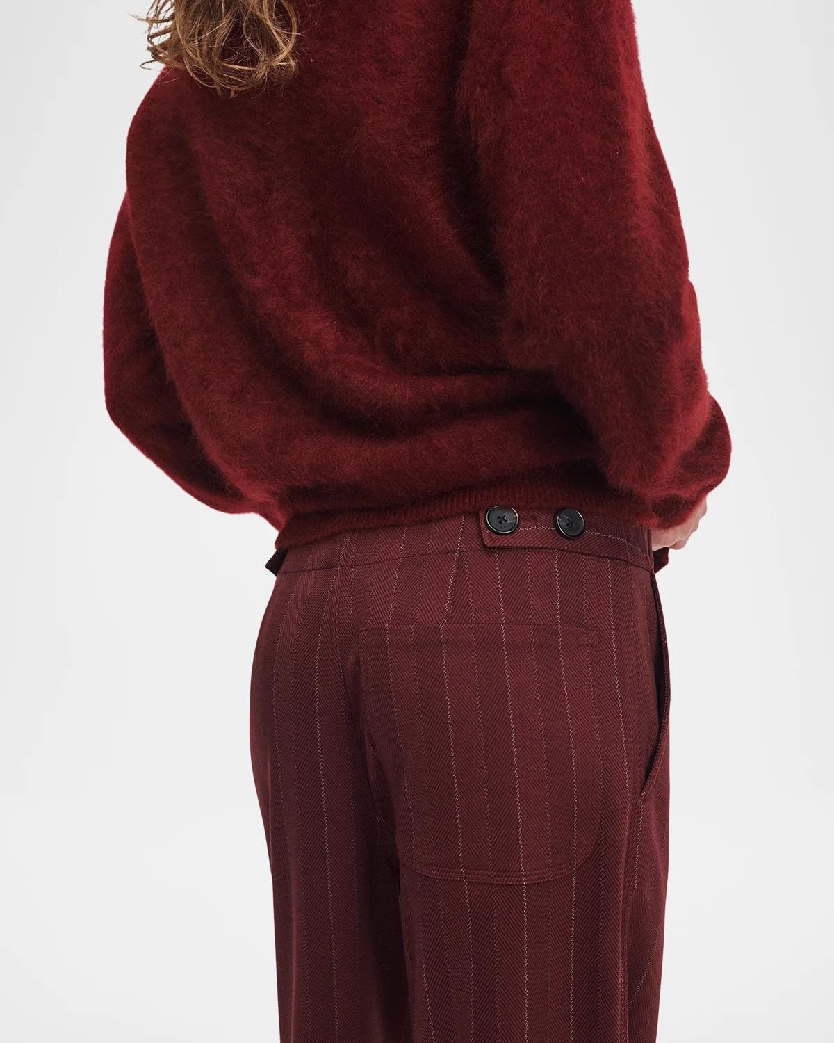 Irina Striped Ponte Jacquard Pants - thumbnail 5