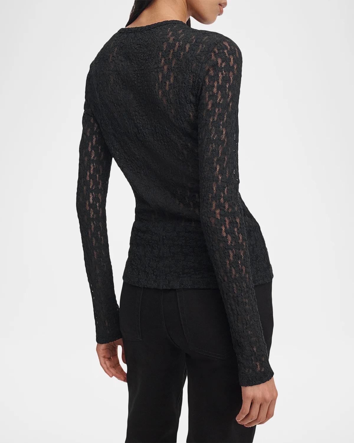 Bardot Lace Long-Sleeve Top - thumbnail 3