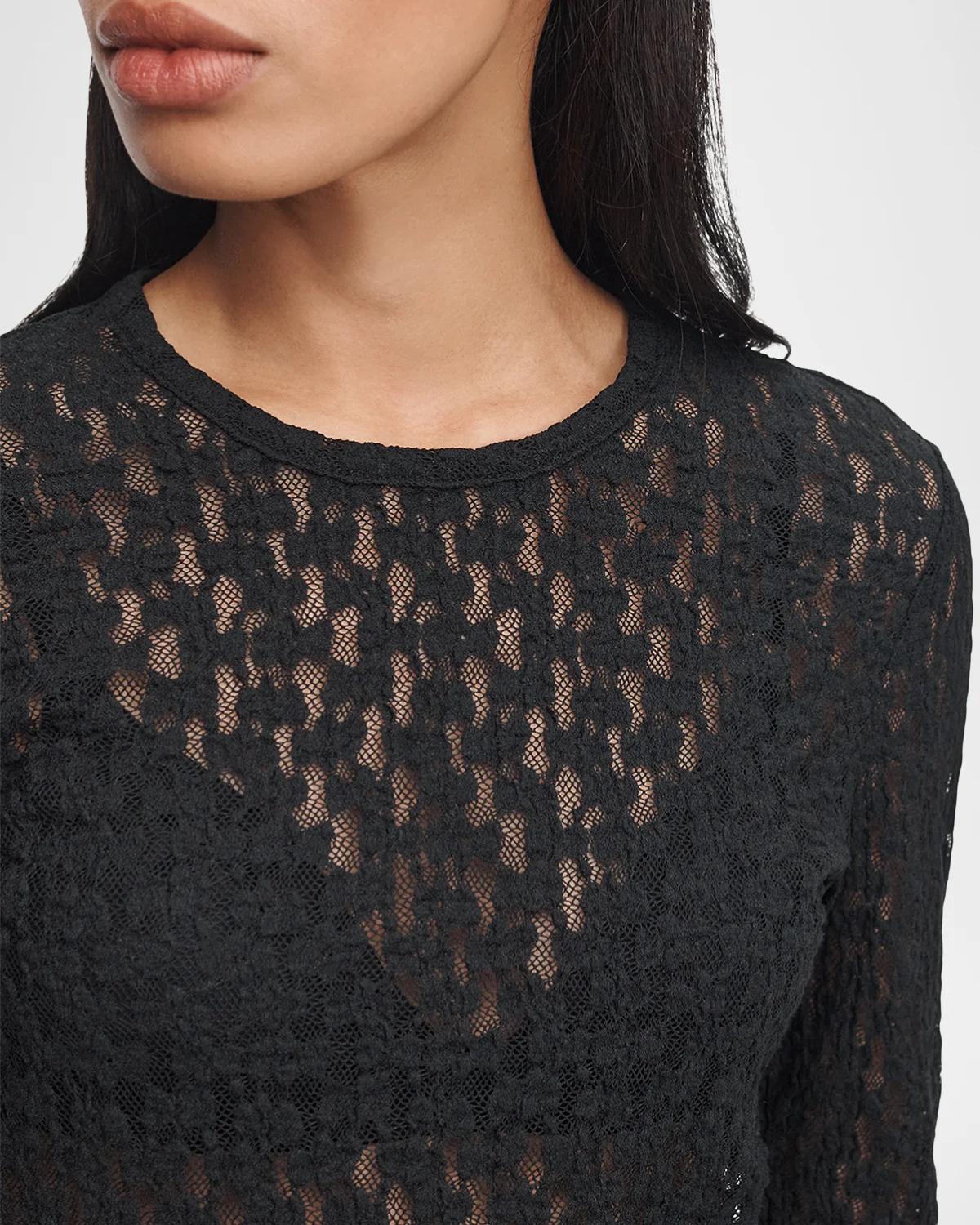 Bardot Lace Long-Sleeve Top - thumbnail 6