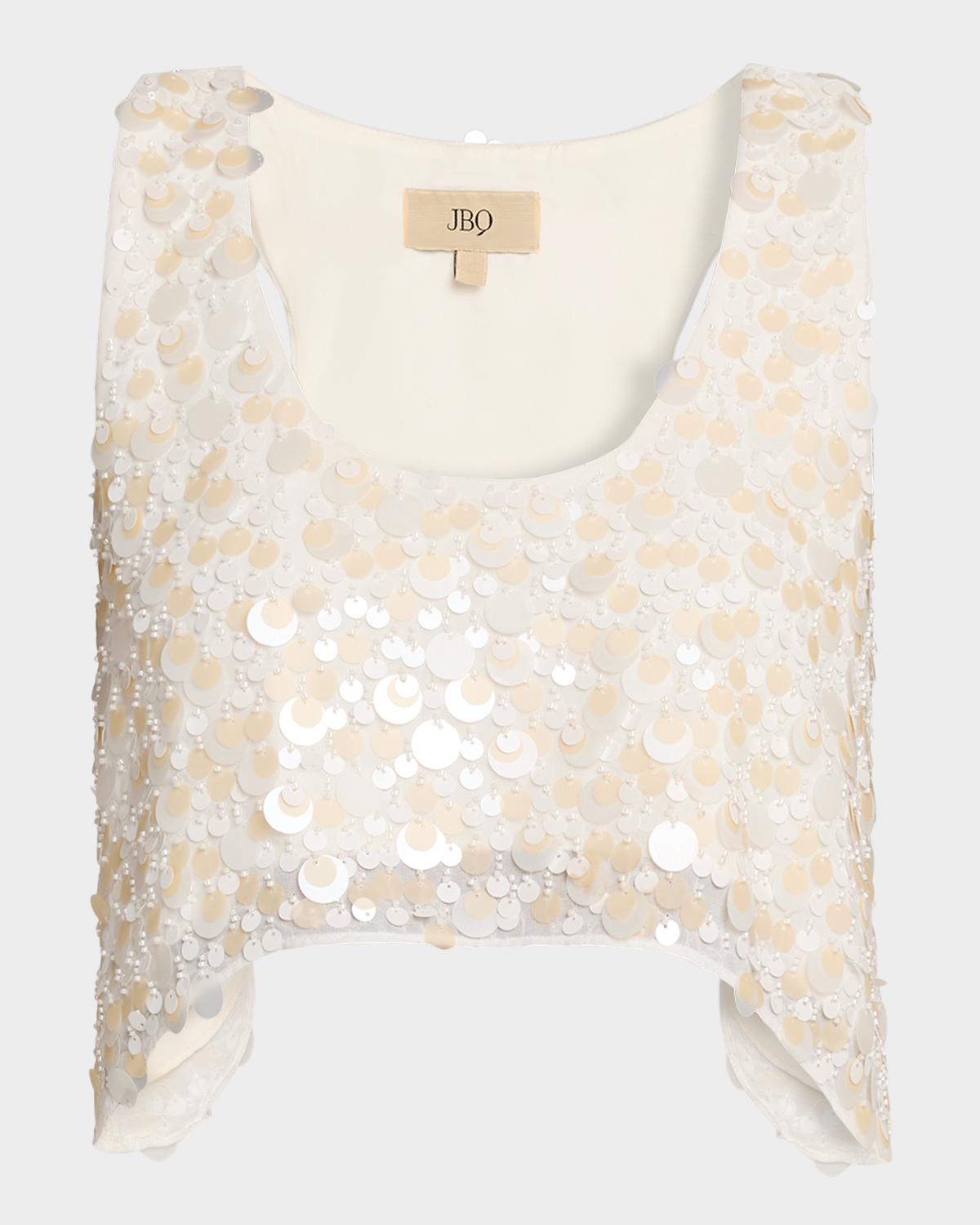 Juliet Sequined Crop Top