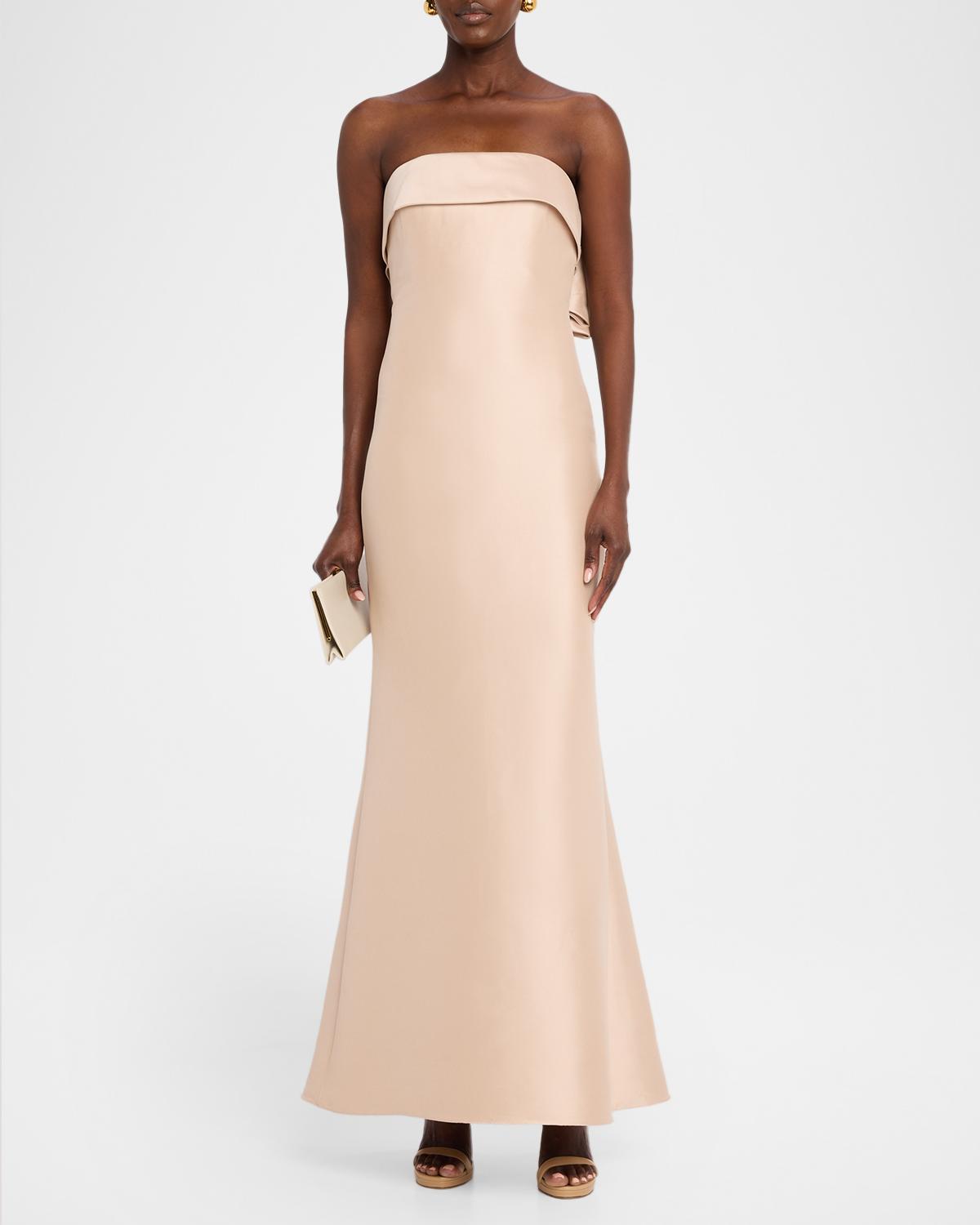 Strapless Bow-Back Trumpet Gown - thumbnail 2