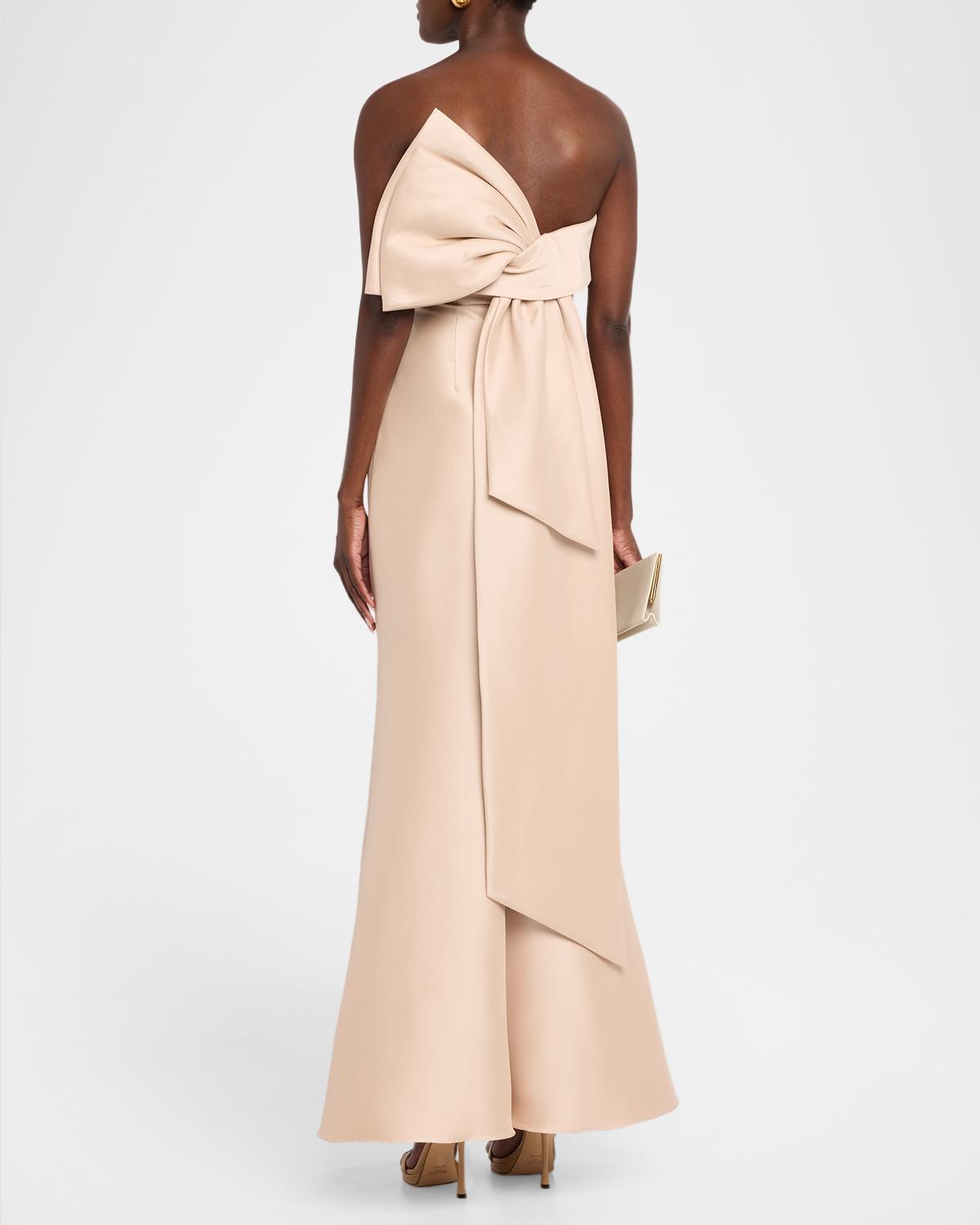 Strapless Bow-Back Trumpet Gown - thumbnail 3