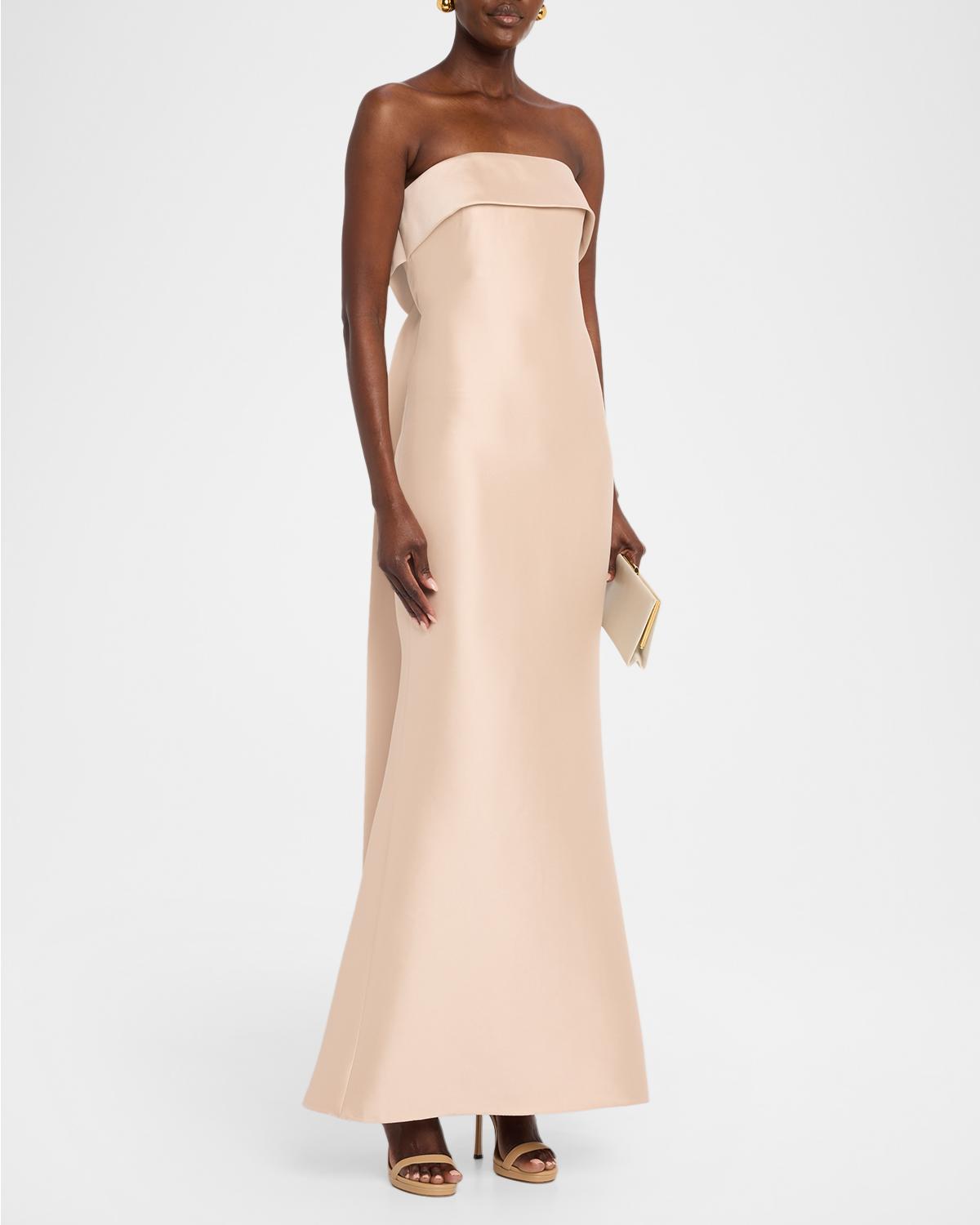 Strapless Bow-Back Trumpet Gown - thumbnail 4