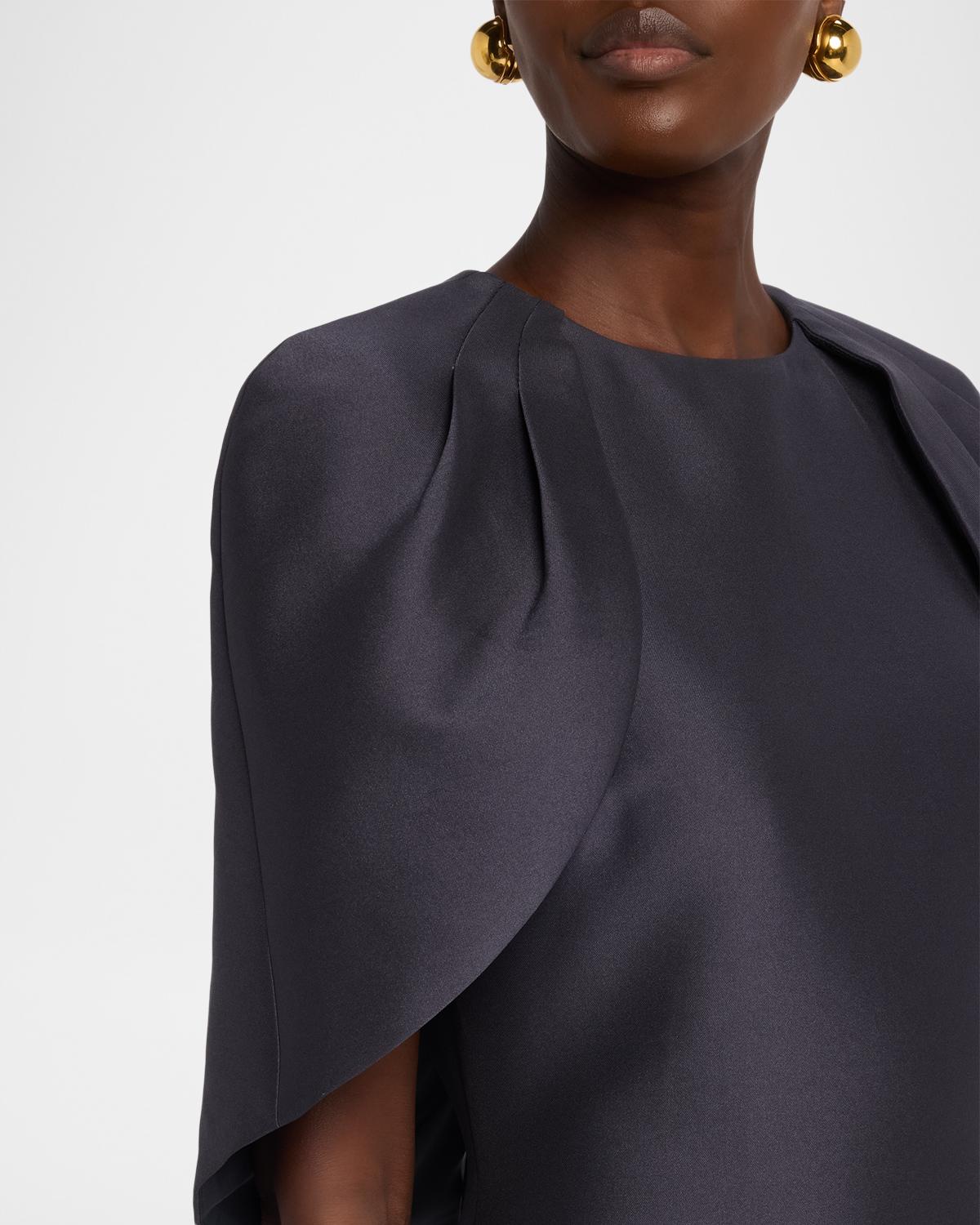 Cape-Sleeve Bodycon Midi Dress - thumbnail 5