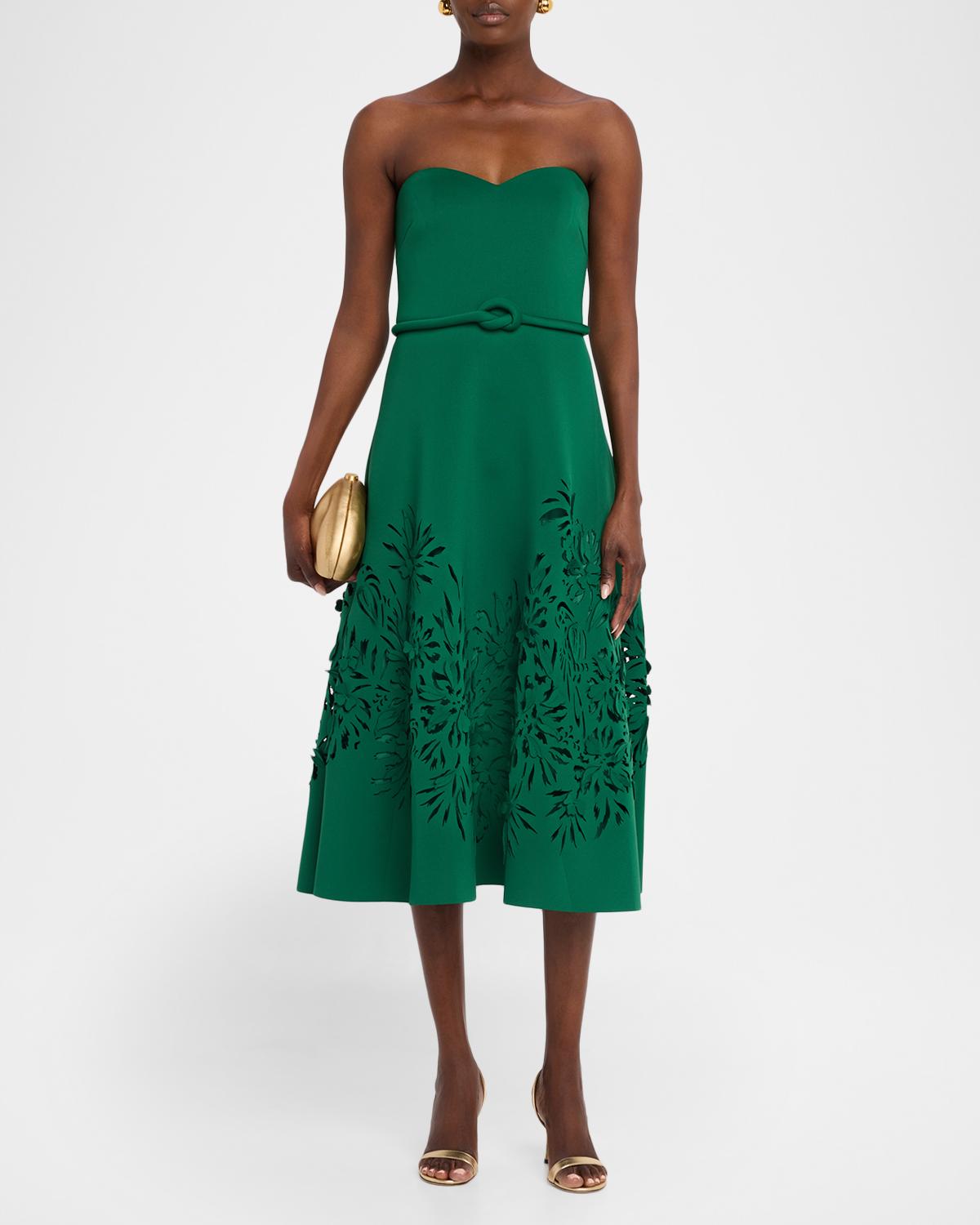 Cutout Strapless Sweetheart Midi Dress - thumbnail 2