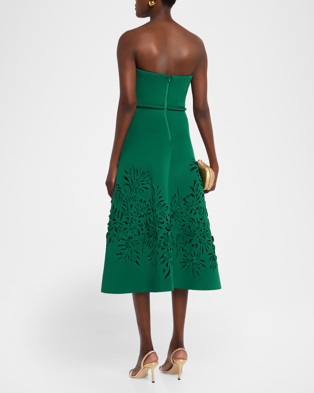 Cutout Strapless Sweetheart Midi Dress - thumbnail 3