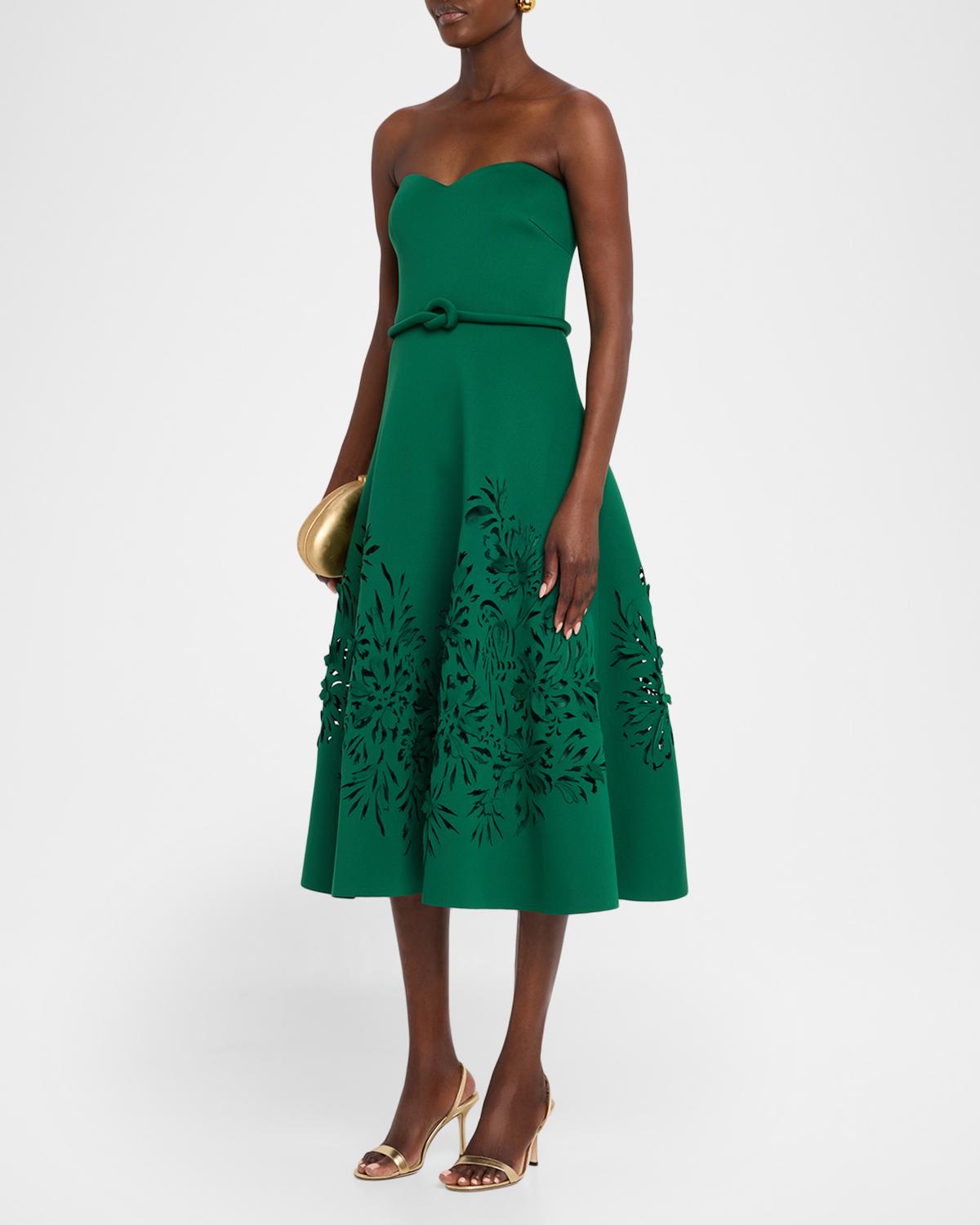 Cutout Strapless Sweetheart Midi Dress - thumbnail 4