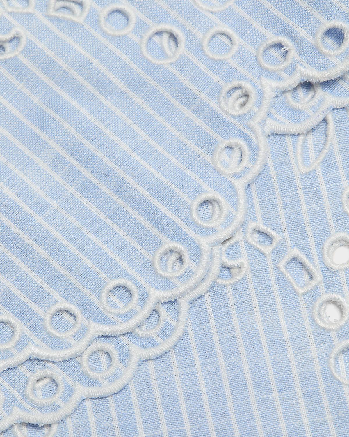 Eyelet Cotton-Blend Top - thumbnail 5