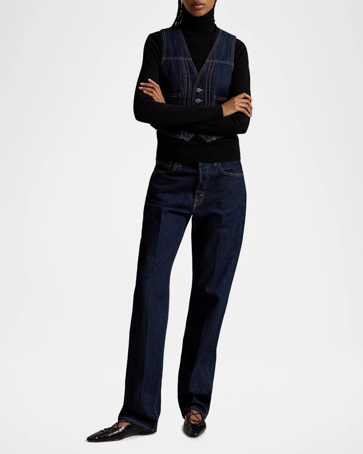 Relaxed Straight-Leg Denim Jeans - thumbnail 2