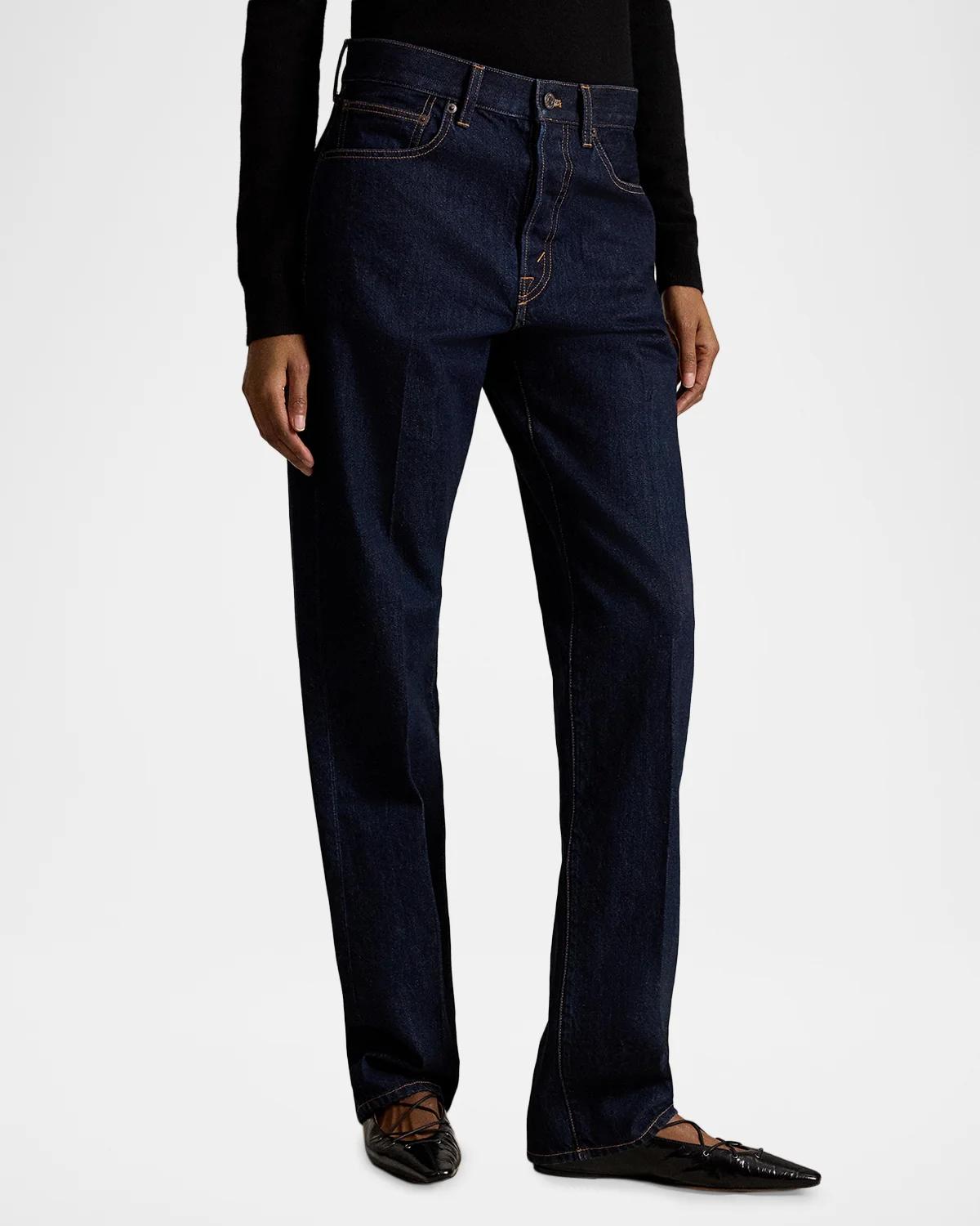 Relaxed Straight-Leg Denim Jeans - thumbnail 4