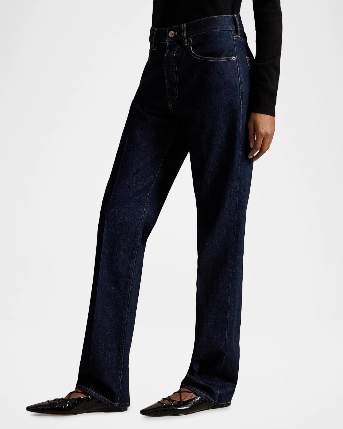 Relaxed Straight-Leg Denim Jeans - thumbnail 5