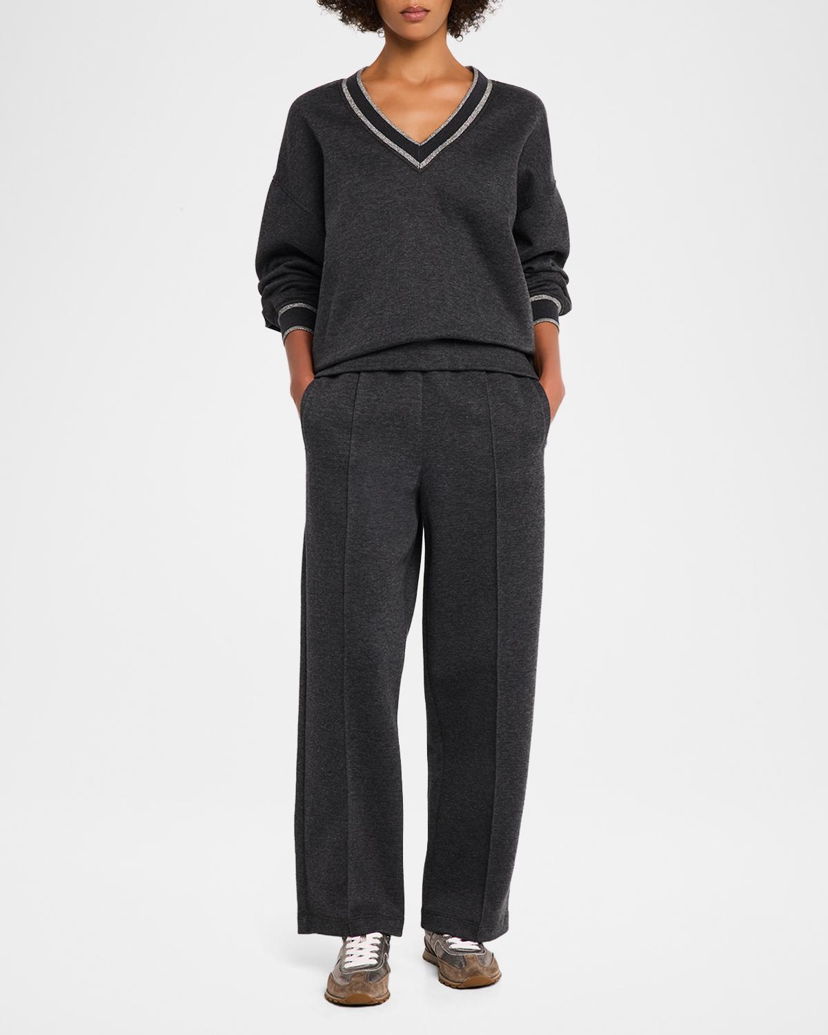 Cashmere-Cotton V-Neck Sweater - thumbnail 2