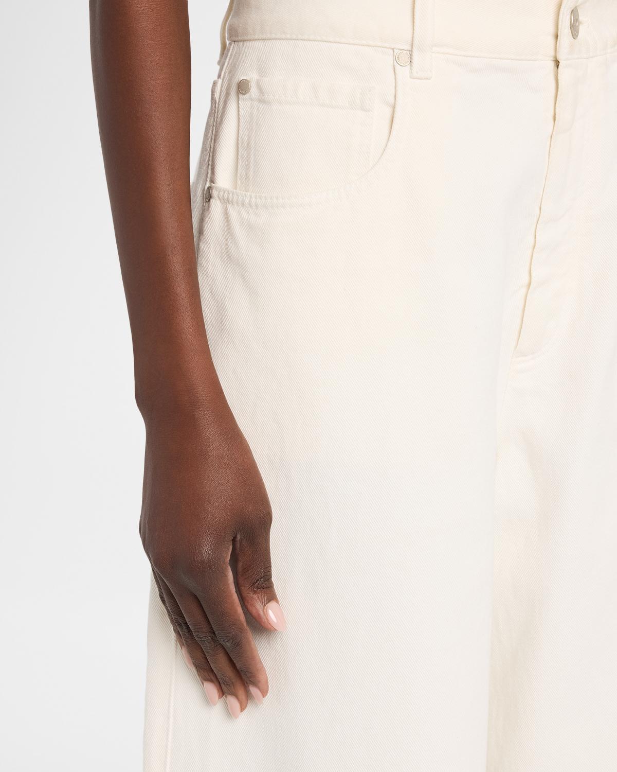 Authentic Denim Relaxed Wide-Leg Jeans With Monili - thumbnail 5