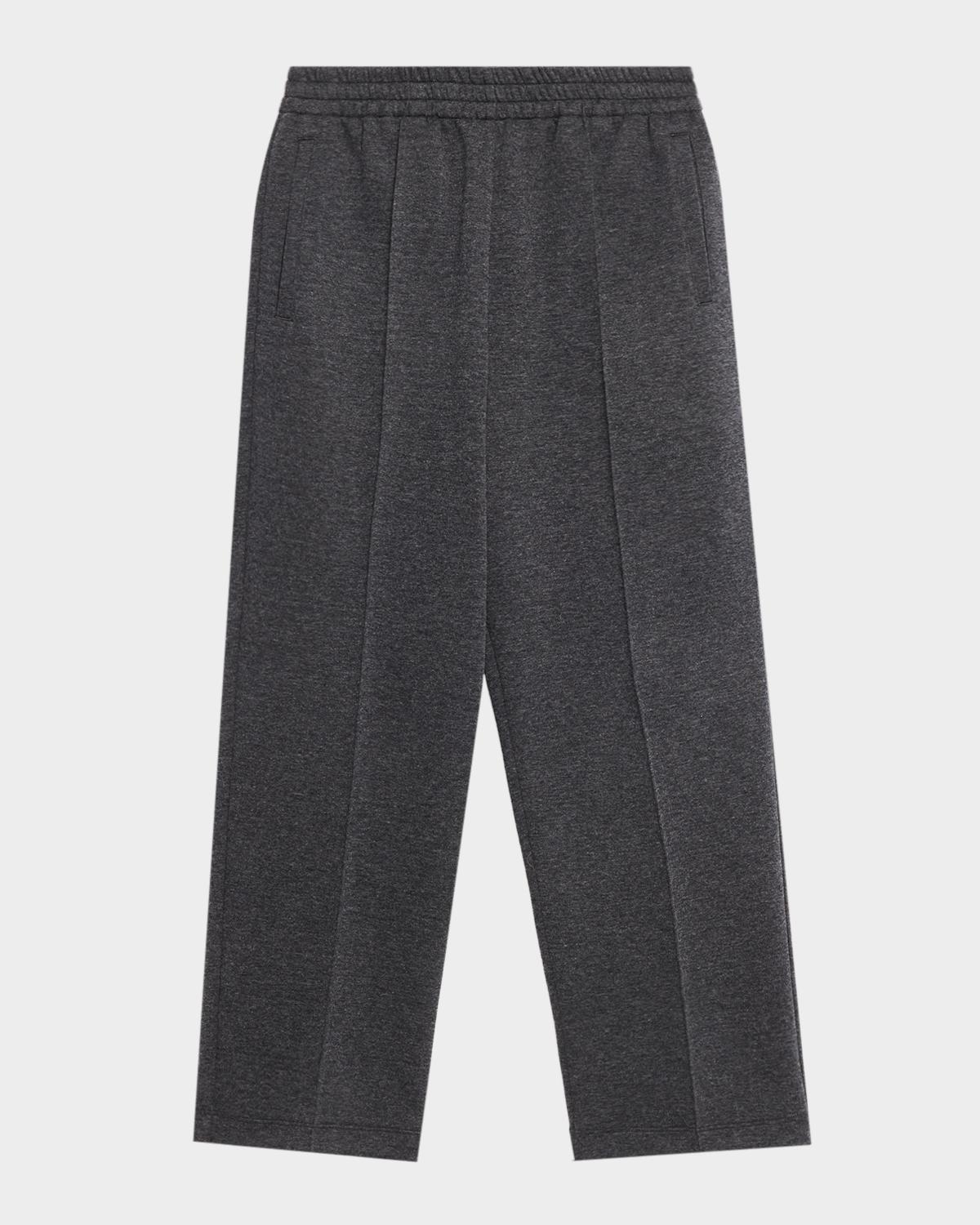 Techno Cashmere-Cotton Straight-Leg Track Pants