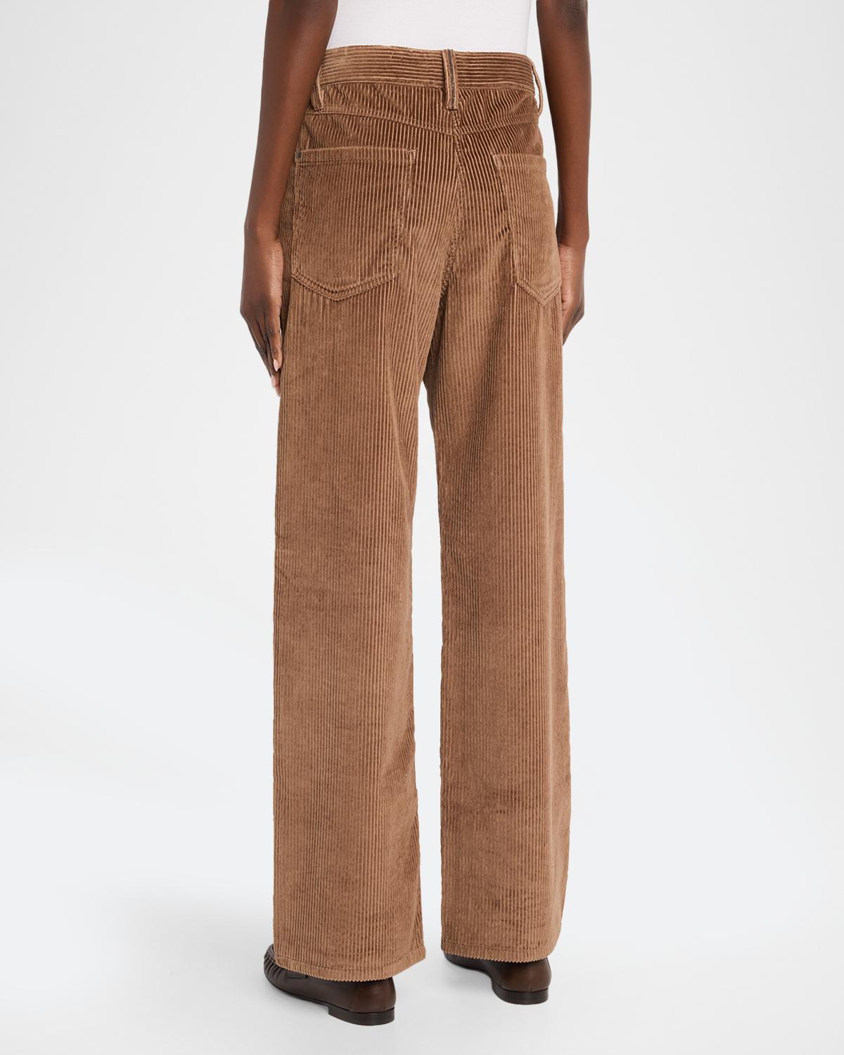 Cotton Corduroy Straight-Leg Pants - thumbnail 3