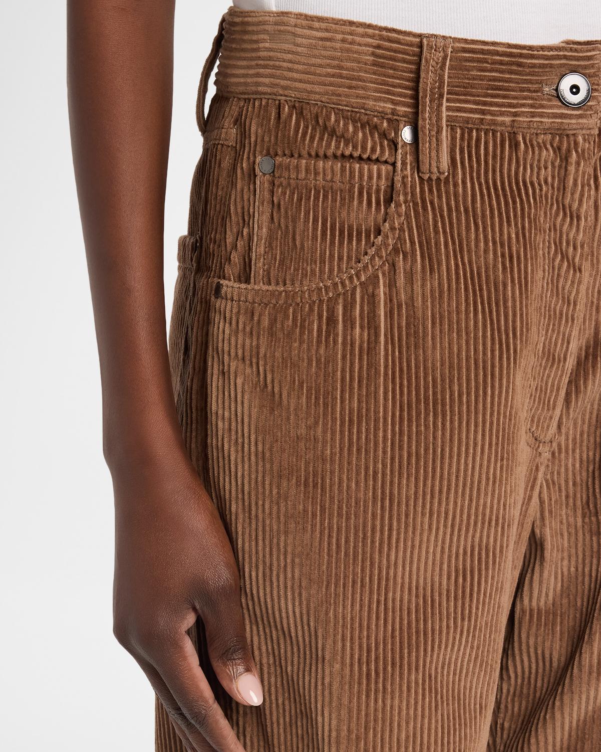 Cotton Corduroy Straight-Leg Pants - thumbnail 5