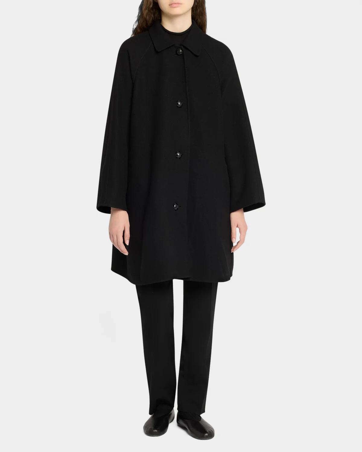 Ina Wool-Cashmere Single-Breasted Car Coat - thumbnail 2